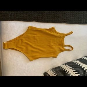 Urban Outfitters mustard bodysuit, Size L